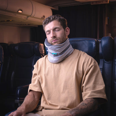 Almohada de cuello de viaje, la mejor almohada de avión de espuma  viscoelástica para soporte de cabeza, almohada suave ajustable para uso en  avión